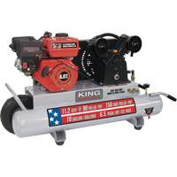 Compresseur d'air sur brouette, Essence, 10 gal. (12 gal. US), 150 PSI Sécurité Médic