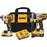 Max XR&reg; Hammer Drill/Driver & Impact Driver Kit, Lithium-Ion, 20 V Sécurité Médic