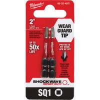 Embout de tournevis Shockwave Impact Duty, Carr&eacute;e, #1, Prise 1/4" Sécurité Médic