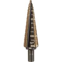 Foret &eacute;tag&eacute;, 3/16"/#4 - #4/7/8", Incr&eacute;ments de 1/32", Acier rapide au cobalt Sécurité Médic