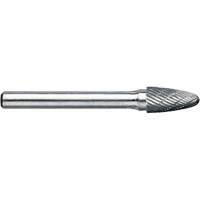 DRILLCO Magnum Double Cut Solid Carbide Burr, SG-1, 1/4" Dia., 1/4" Shank, 5/8" Depth of Cut Sécurité Médic