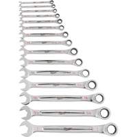 Ratcheting Wrench Set, Combination, 15 Pieces, Imperial Sécurité Médic