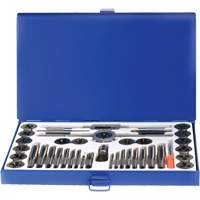 DRILLCO Fractional Tap & Die Set, 40 Pieces Sécurité Médic