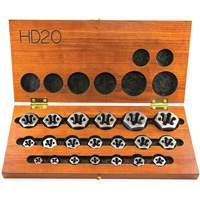 DRILLCO Hex Threading Die Set, 20 Pieces Sécurité Médic