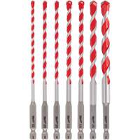 Jeu de forets pour perceuse &agrave; percussion Shockwave, 7 morceaux, Carbure Sécurité Médic