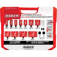 Plumber's Bi-Metal Hole Saw Set, 17 Pieces Sécurité Médic