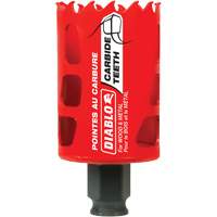 Wood & Metal Hole Saw, 1-3/4", 2-3/8" Depth of Cut, Carbide Sécurité Médic
