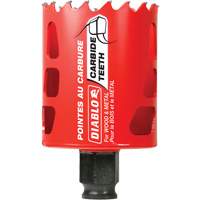 Wood & Metal Hole Saw, 2", 2-3/8" Depth of Cut, Carbide Sécurité Médic