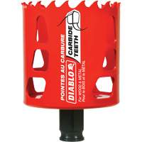 Wood & Metal Hole Saw, 2-9/16", 2-3/8" Depth of Cut, Carbide Sécurité Médic