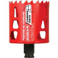 Wood & Metal Hole Saw, 2-5/8", 2-3/8" Depth of Cut, Carbide Sécurité Médic