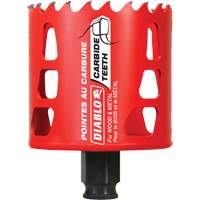 Wood & Metal Hole Saw, 2-11/16", 2-3/8" Depth of Cut, Carbide Sécurité Médic