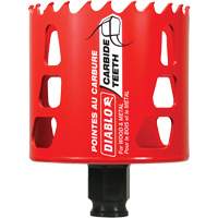 Wood & Metal Hole Saw, 2-3/4", 2-3/8" Depth of Cut, Carbide Sécurité Médic