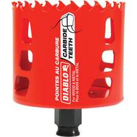 Wood & Metal Hole Saw, 3", 2-3/8" Depth of Cut, Carbide Sécurité Médic