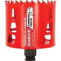 Wood & Metal Hole Saw, 3-1/8", 2-3/8" Depth of Cut, Carbide Sécurité Médic