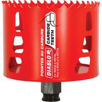 Wood & Metal Hole Saw, 3-1/2", 2-3/8" Depth of Cut, Carbide Sécurité Médic