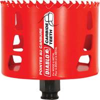 Wood & Metal Hole Saw, 3-5/8", 2-3/8" Depth of Cut, Carbide Sécurité Médic