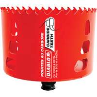 Wood & Metal Hole Saw, 4", 2-3/8" Depth of Cut, Carbide Sécurité Médic