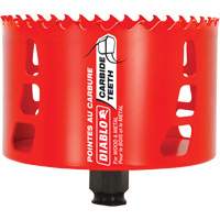 Wood & Metal Hole Saw, 4-1/8", 2-3/8" Depth of Cut, Carbide Sécurité Médic