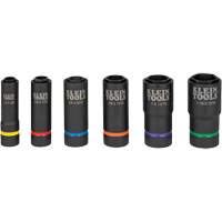 2-in-1 6-Piece Socket Set, 6 Pcs, Impact, Deep Sécurité Médic