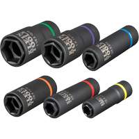 2-in-1 6-Piece Socket Set, 6 Pcs, Impact, Deep Sécurité Médic