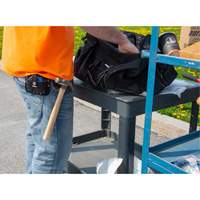 Porte-outil &agrave; anneau en acier, Support pour marteau, Cuir, 0 Poches Sécurité Médic