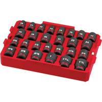 Shockwave Impact Duty Packout Socket Set, 27 Pcs, Impact, 1/2" Drive Size Sécurité Médic