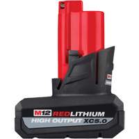 M12 Redlithium High Output XC5.0 Battery Pack, Lithium-Ion, 12 V, 5 Ah Sécurité Médic
