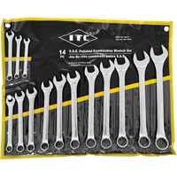 ICW-14PS Polished Wrench Set, Combination, 14 Pieces, Imperial Sécurité Médic