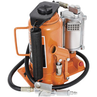 Super Heavy-Duty Bottle Jack, 20 Ton(s), Air Hydraulic, 20" Raised Height Sécurité Médic