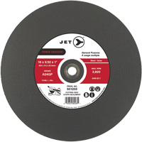 A24GP Power Abrasive Cut-Off Wheel, 20" x 5/32", 1" Arbor, Type 1, 3000 RPM Sécurité Médic