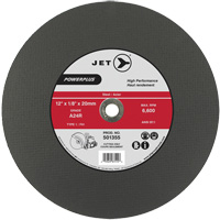 A24R PowerPlus Cut-Off Wheel, 12" x 1/8", 20 mm Arbor, Type 1, 6600 RPM Sécurité Médic