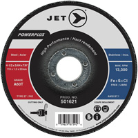 A60T PowerPlus Cut-Off Wheel, 4-1/2" x 3/64", 7/8" Arbor, Type 27, 13300 RPM Sécurité Médic