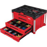 Boîte &agrave; outils avec 4 tiroirs PackOut, 16-3/10" x 22-1/5" x 14-3/10", Rouge Sécurité Médic