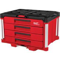 Boîte &agrave; outils avec 4 tiroirs PackOut, 16-3/10" x 22-1/5" x 14-3/10", Rouge Sécurité Médic