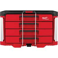 Boîte &agrave; outils avec 4 tiroirs PackOut, 16-3/10" x 22-1/5" x 14-3/10", Rouge Sécurité Médic