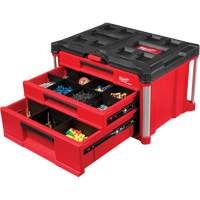 Boîte &agrave; outils avec 3 tiroirs PackOut, 16-3/10" x 22-1/5" x 14-3/10", Rouge Sécurité Médic
