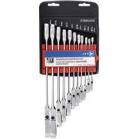 RCWS-11FS Flex Head Wrench Sets, Combination/Flex Head, 11 Pieces, Imperial Sécurité Médic