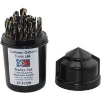 Two-Tone 29-Piece Mechanic's Drill Set, High Speed Steel Sécurité Médic
