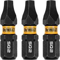 3-Piece FLEXTORQ&reg; Impact Screwdriving Bits, Square, #2, 1/4" Drive Sécurité Médic