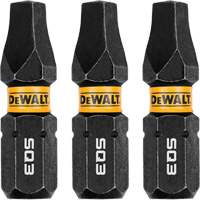 3-Piece FLEXTORQ&reg; Impact Screwdriving Bits, Square, #3, 1/4" Drive Sécurité Médic