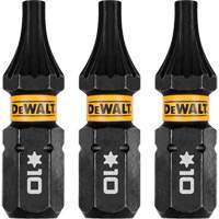 3-Piece FLEXTORQ&reg; Impact Screwdriving Bits, Torx, T-10, 1/4" Drive Sécurité Médic