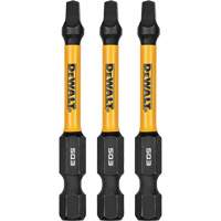 3-Piece FLEXTORQ&reg; Impact Screwdriving Bits, Square, #3, 1/4" Drive Sécurité Médic