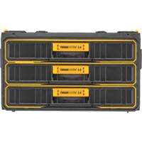 ToughSystem&reg; 2.0 Three-Drawer Unit, 21-4/5" x 12-3/10" x 12-3/5", Black/Yellow Sécurité Médic
