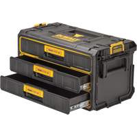 ToughSystem&reg; 2.0 Three-Drawer Unit, 21-4/5" x 12-3/10" x 12-3/5", Black/Yellow Sécurité Médic