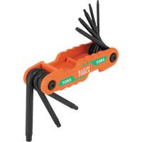 Compact Folding Hex Key Set, 8 Pcs., Torx&reg; Sécurité Médic