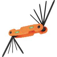 Jeu pliant de cl&eacute;s hexagonales Pro, 10 mcx, Torx Sécurité Médic