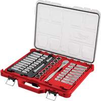 Ratchet & Socket Set with PACKOUT Low-Profile Organizer, 47 Pcs, 1/2" Drive Size, Deep Sécurité Médic