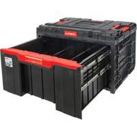 Arx&reg; Single Drawer Toolbox, 11-1/5" W x 18-3/10" D x 9-1/10" H, Black/Red Sécurité Médic