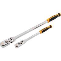 1/4" & 3/8" Drive 120XP Dual Material Flex Handle Teardrop Ratchet Set Sécurité Médic
