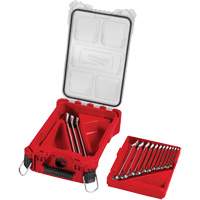 SAE Wrench Set with PackOut Compact Organizer, Combination, 15 Pieces, Imperial Sécurité Médic